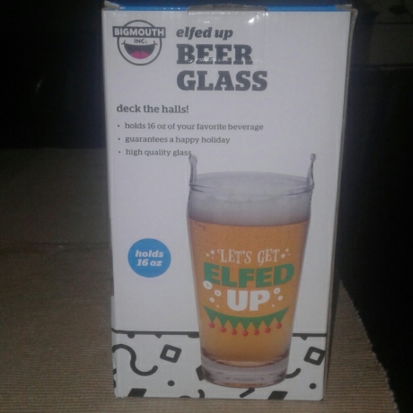💗3/$20💗  LETS GET ELFED UP BEER GLASS - Picture 3 of 5